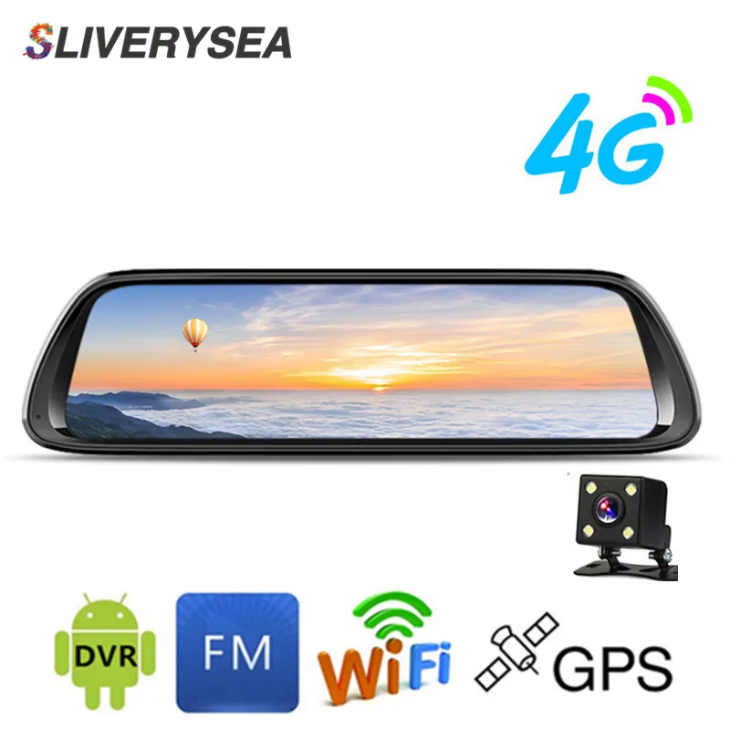 Зеркало видеорегистратор 10 дюймов Full Touch IPS Android 4G ADAS GPS HD 1080P|Видеорегистраторы| |