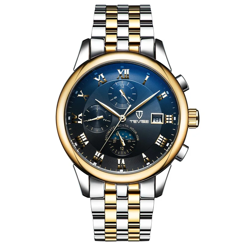 

TEVISE Mens Watches Automatic Mechanical Watch Waterproof Luminous Date Automatic Watch Men Wristwatches Mechanical Reloj Hombre
