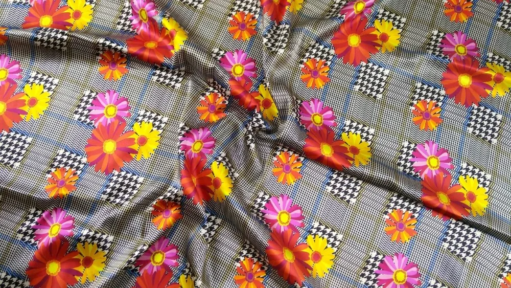 для шитья атласное платье ткань метражом Бесплатная доставка 2018 Женская