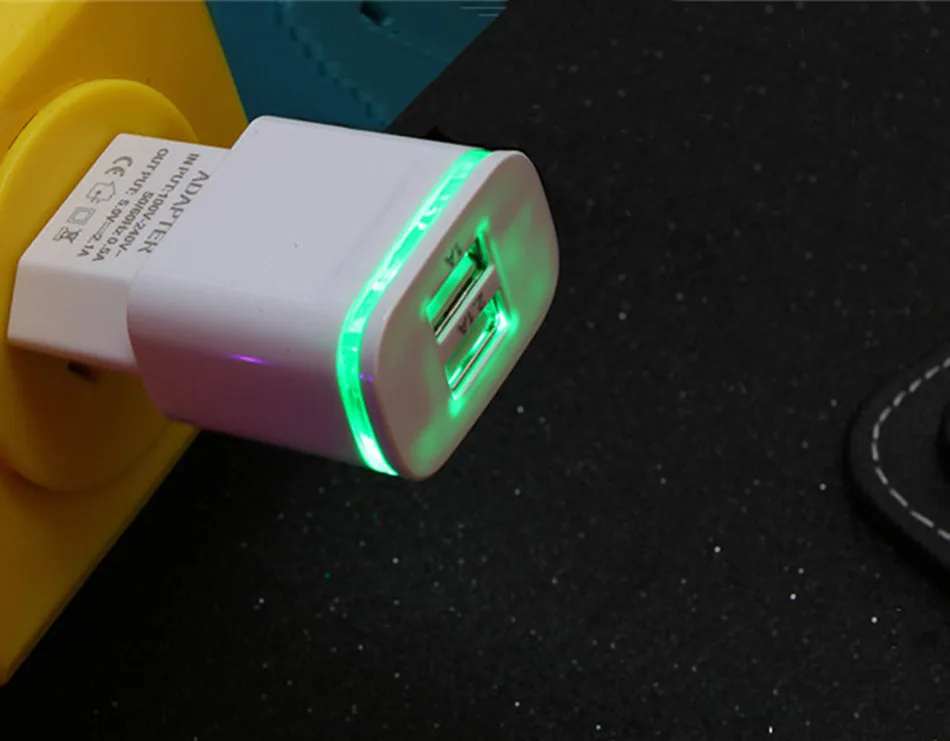 XEDAIN 2 порта USB зарядное устройство для телефона 5 В/2,1 а EU/USA штепсельная вилка настенного адаптера устройства микро Зарядка данных для iPhone huawei светодиодный светильник для мобильного телефона