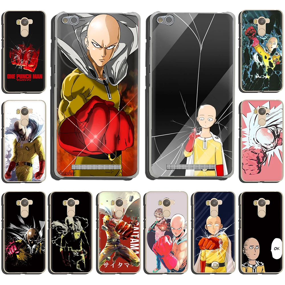 One Punch Man жесткий чехол для телефона с рисунком в виде обложка Redmi 5 6 5Plus K20 Pro S2 7 8A Note 4