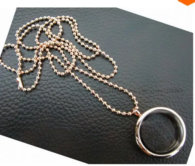 1 шт./лот копия ожерелье из нержавеющей стали медальон 30 мм живой память с 80 см