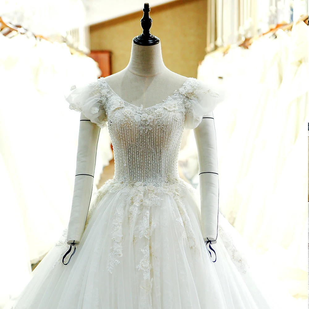 SL 107 очаровательное Тюлевое роскошное бальное платье свадебное 2017|ball gown wedding