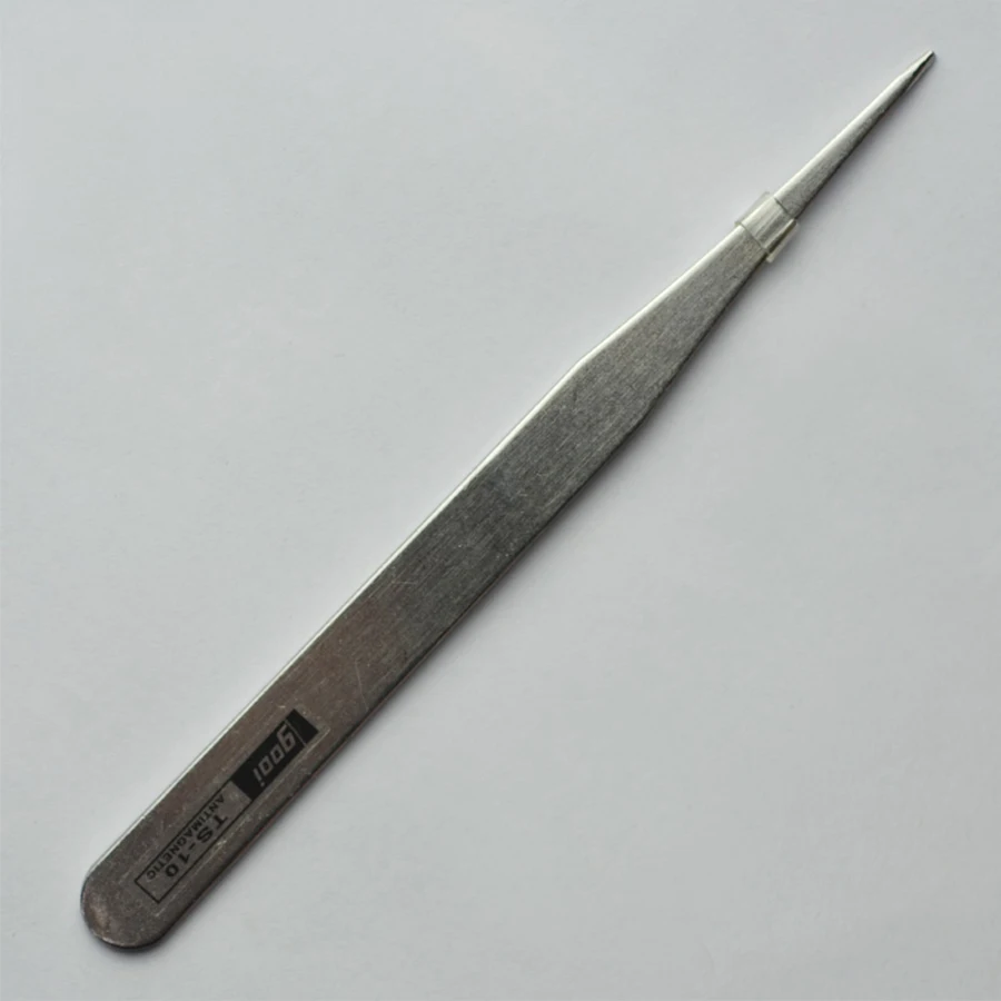 2pcs/set GOOI TS-15 Anti-Static Nail Rhinestones Tweezers Stainless Steel Gel Nails Tools Tweezerman Eyelash Extension | Красота и