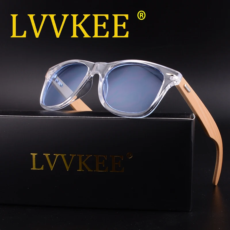 LVVKEE ретро деревянные солнцезащитные очки для мужчин бамбуковые женщин фирменный