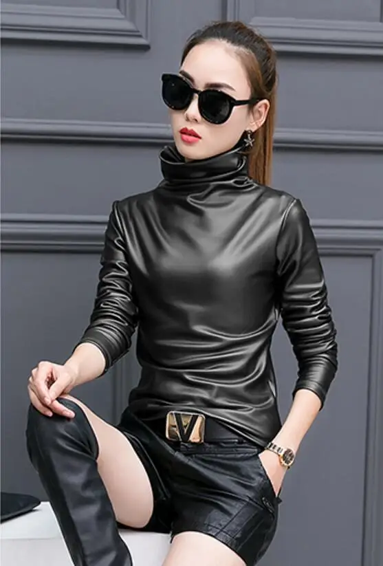 Женская футболка с длинным рукавом bts теплая Вельветовая водолазка большого