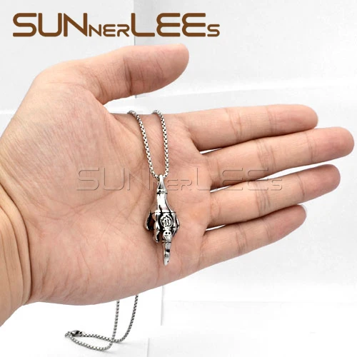 SUNNERLEES новые модные ювелирные изделия ожерелье из нержавеющей стали звенья цепи