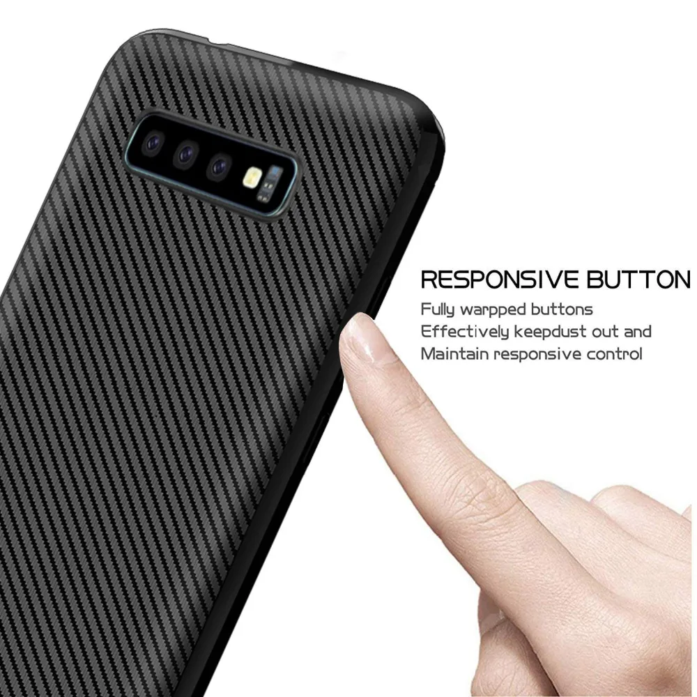 GKK Carbon Fiber Case for Moto G7 Plus Soft TPU Layer Reinforced Anti-shock Ultra-thin light Phone Coque |