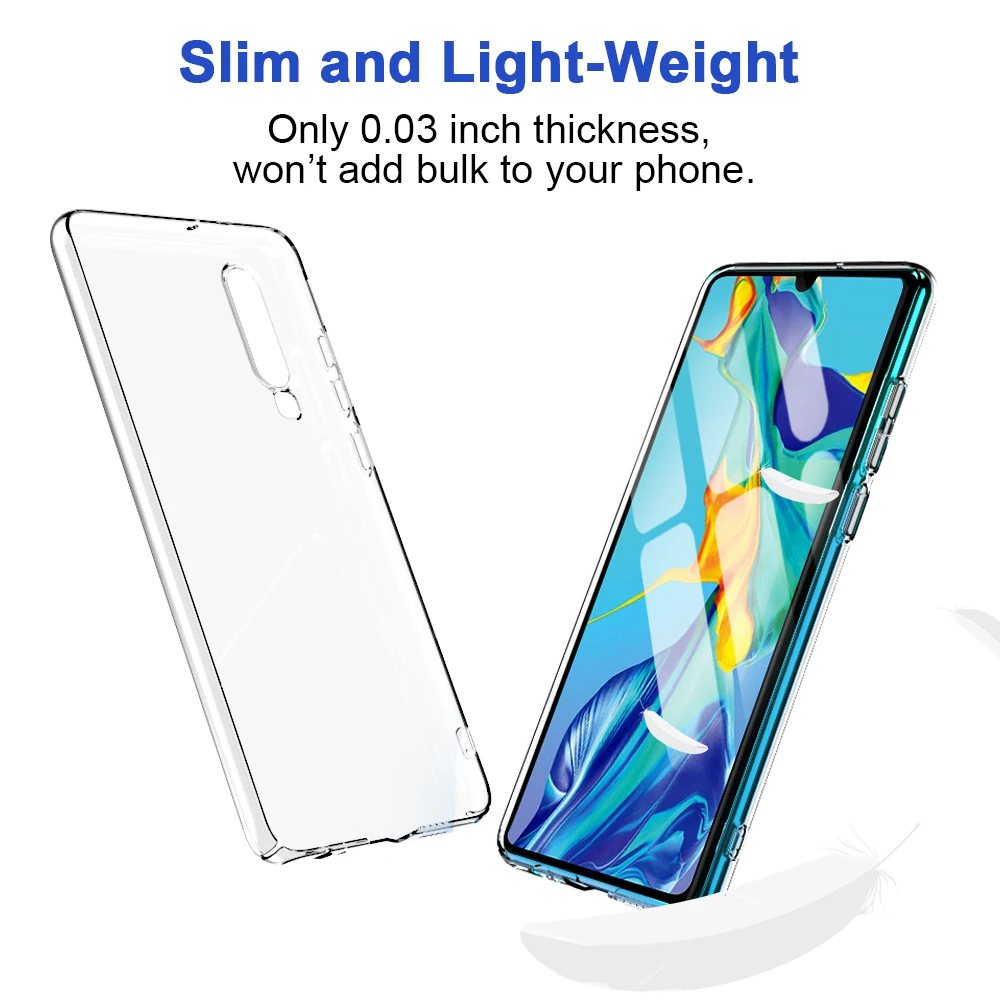 Предназначен для huawei P30 чехол телефона ударопрочный кристально чистый