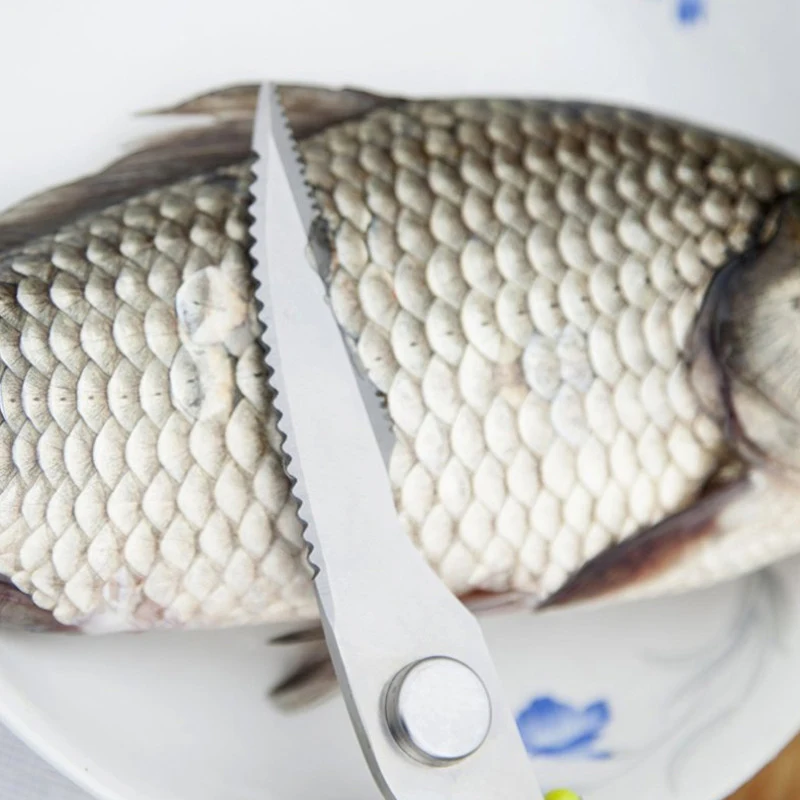 Кухонные ножницы нож для рыбы мяса и овощей курицы многофункциональные из