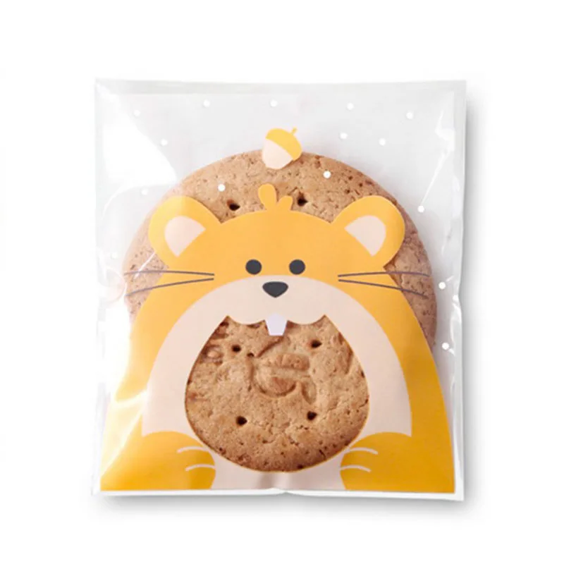 50 шт. пластиковая сумка для печенья на день рождения или свадьбу подарочная