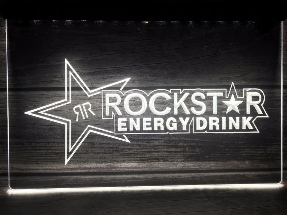 Светодиодный неоновый светильник A228 Rockstar Energy Drink Beer Bar