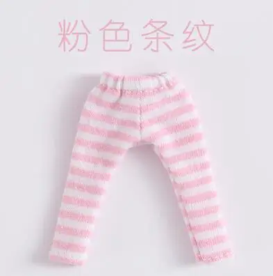 11 stripe pink Новая Одежда для кукол спортивные штаны в полоску для ob11 Одежда для кукол для ob11, holala, obitsu11, 1/12 bjd аксессуары для кукол Одежда для кукол - Цвет: 11 stripe pink