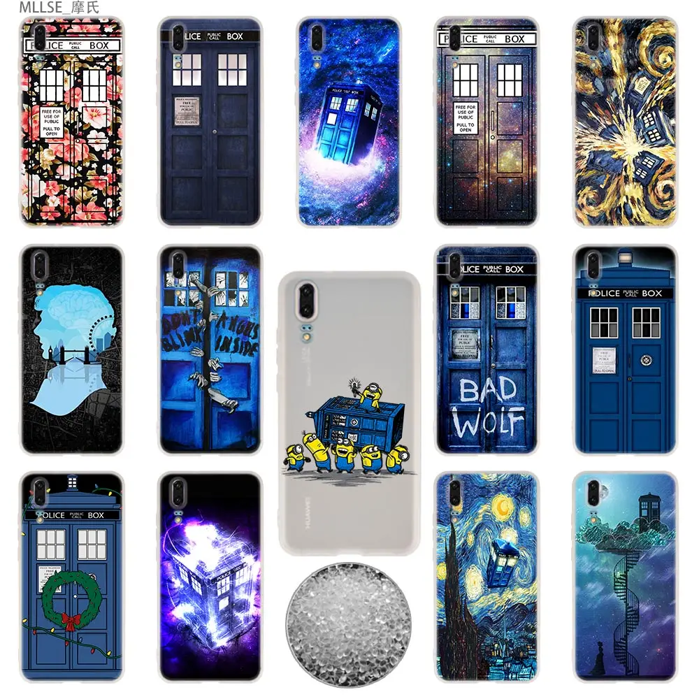 Мягкие силиконовые чехлы для Huawei P40 P30 P20 Pro P10 Lite E Plus P Smart Z 2020 2019 TARDIS Tardis Doctor Who |
