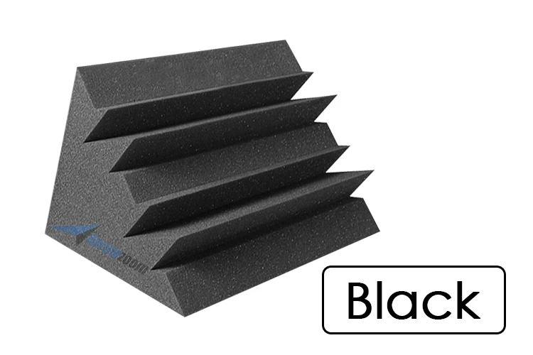 Black Arrowzoom 4," x 4,7" x 9," Мини Угловые басовые ловушки студийная пенная панель Звукопоглощающая акустическая обработка - Цвет: Black