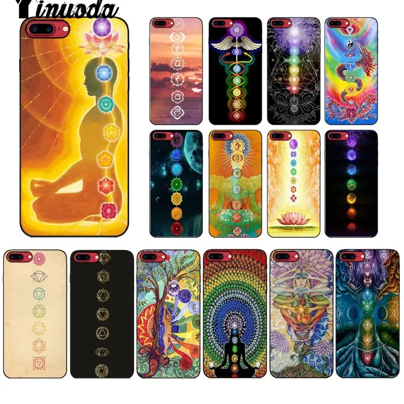 Yinuoda Мандала чакра настаиваем Йога Новинка Fundas чехол для телефона iPhone X XS MAX 6 6s 7 7plus