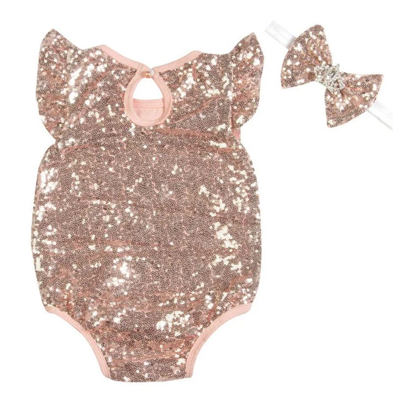 Детские комбинезоны 2 шт. (комбинезон + повязка на голову) Одежда для