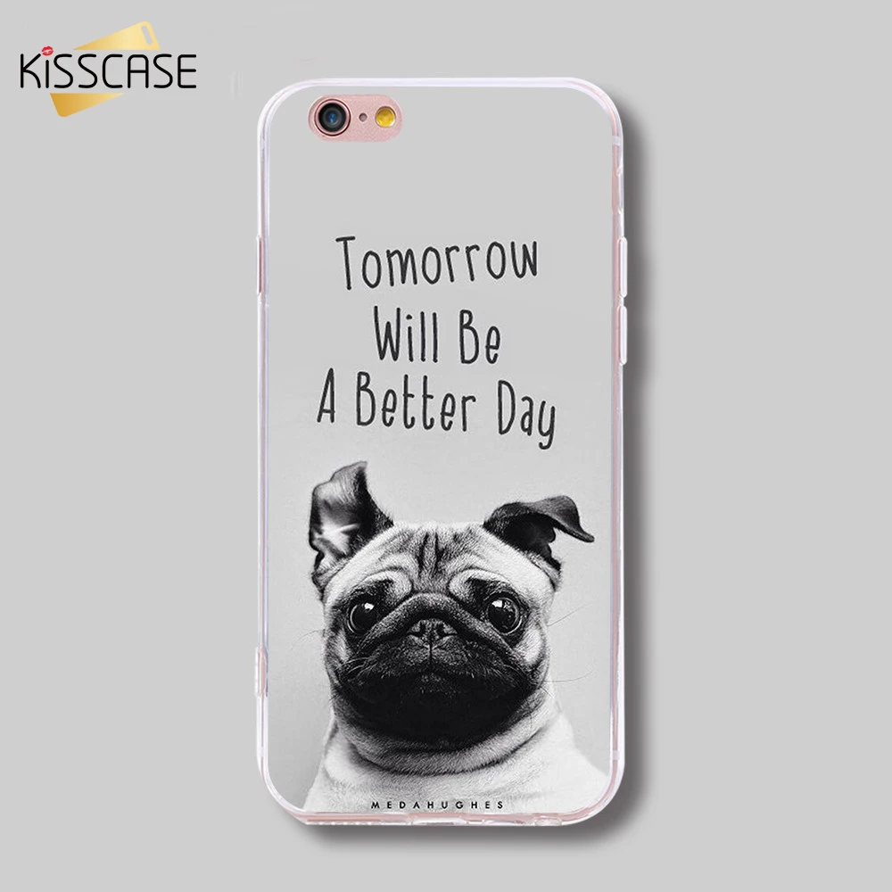 Чехол KISSCASE с забавной собакой для iPhone X 8 7 6 6s Plus чехлы милой хаски телефонов XS Max XR 5S