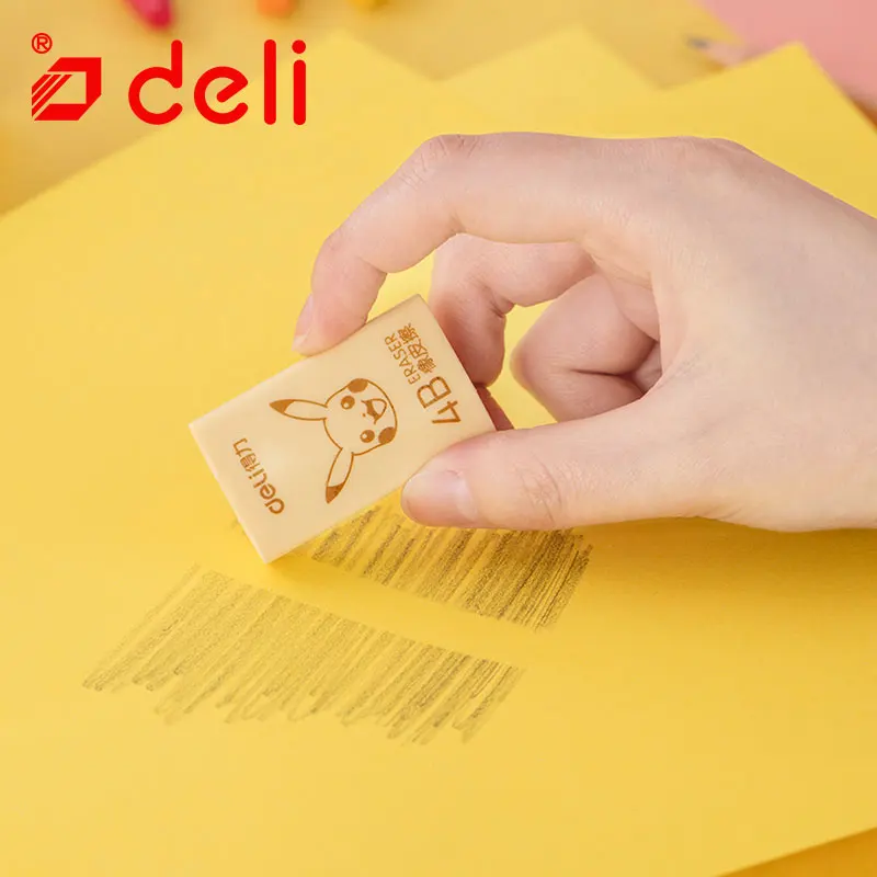 Deli 15/30 шт Карандаш Ластик 4B мини маленький бежевый синий розовый очиститель для