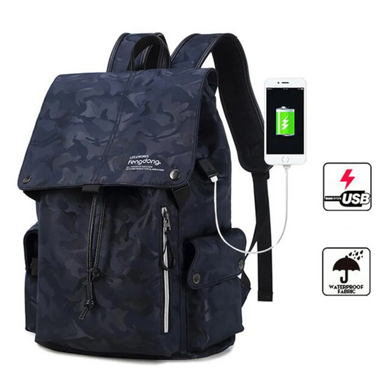 

Мужские рюкзаки, новинка 2022, модные мужские дизайнерские рюкзаки для путешествий, школьная сумка для подростков, сумка для ноутбука с USB-зар...