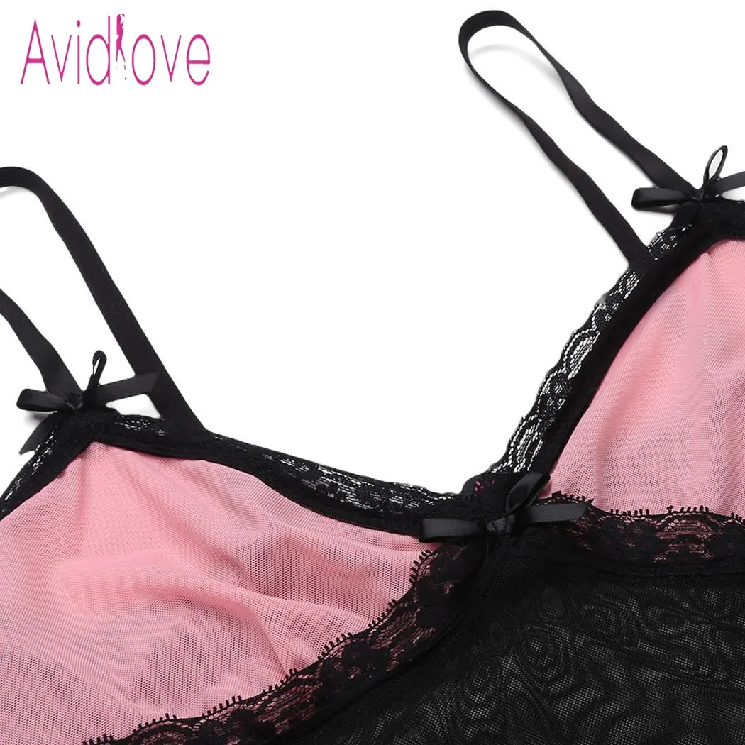 Женское кружевное белье Avidlove сексуальное эротическое платье на тонких