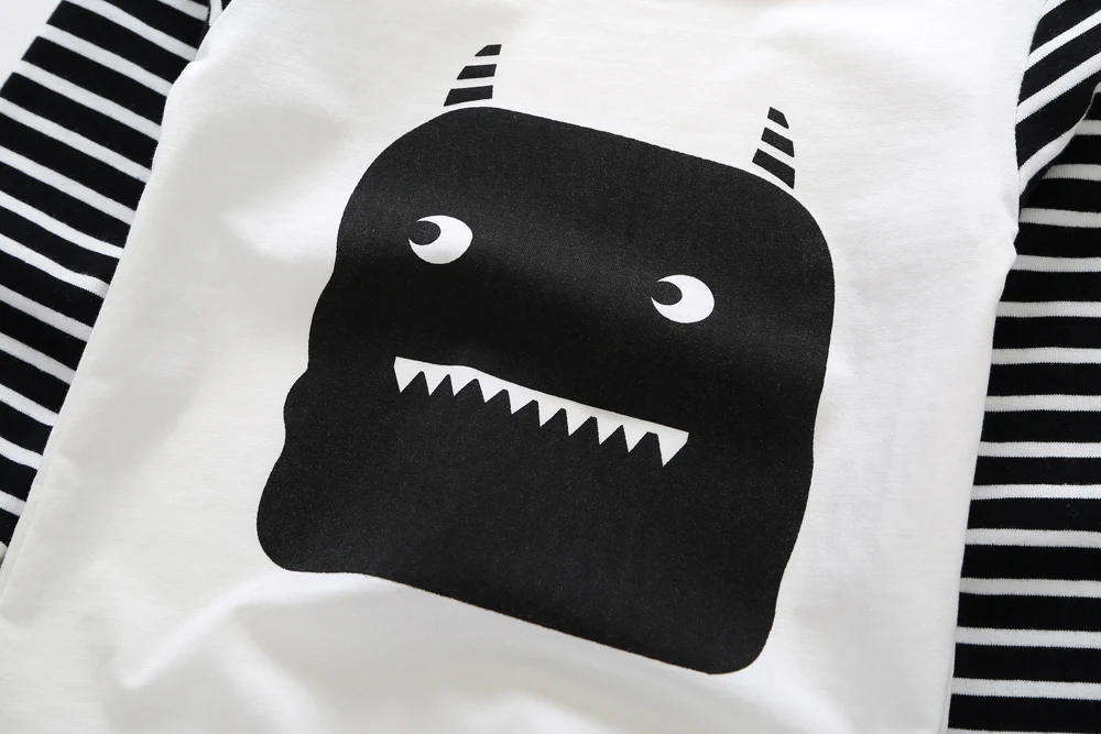 Новинка 2020 осенний комплект одежды для маленьких мальчиков футболка с длинным