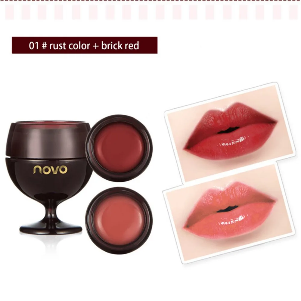 2 шт./лот милый Желейный крем для губ с бокалом красного вина питательный гель