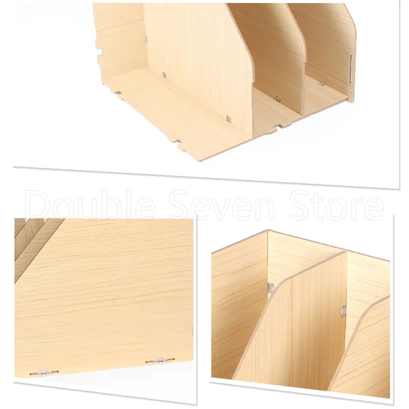 Деревянный вертикальный ящик для хранения документов коробка рабочего стола