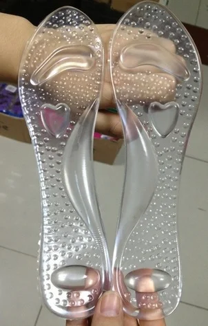 Бесплатная доставка прозрачные ортопедические вставки из 3/4 силикона для