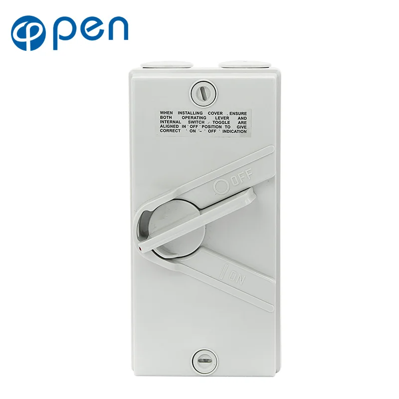 

OPEN IP66 1Pole Weatherproof isolating switch outdoor Switch
