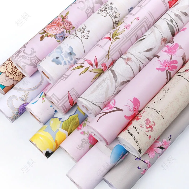 

45cm*10m Roll Size Self-adhesive New Design Wallpaper papel de parede for living Room and Kids Room Decoration