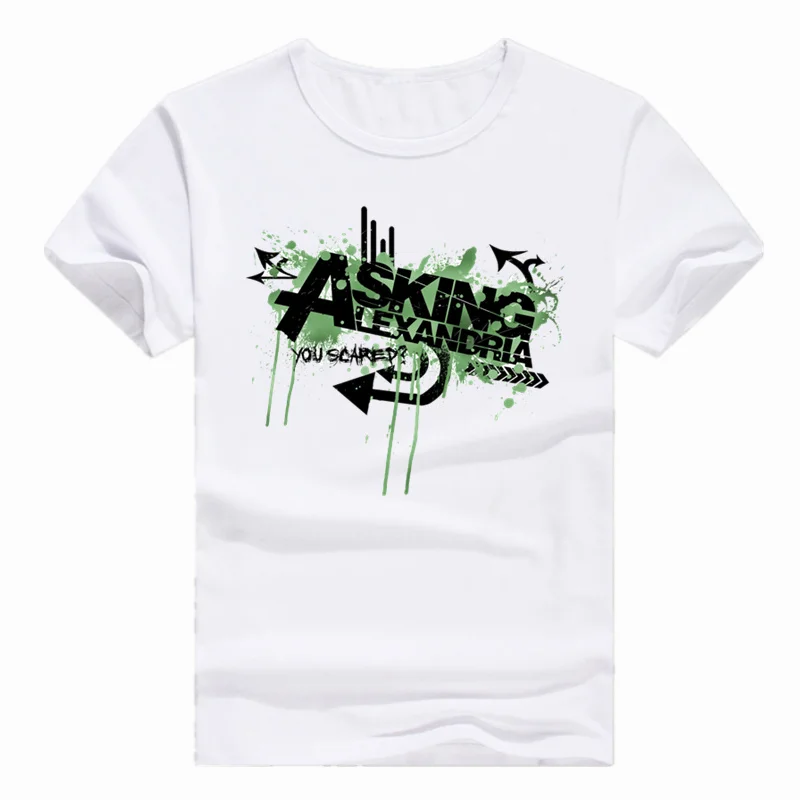 Футболка азиатского размера с принтом asing Александрии UK Metalcore футболка коротким