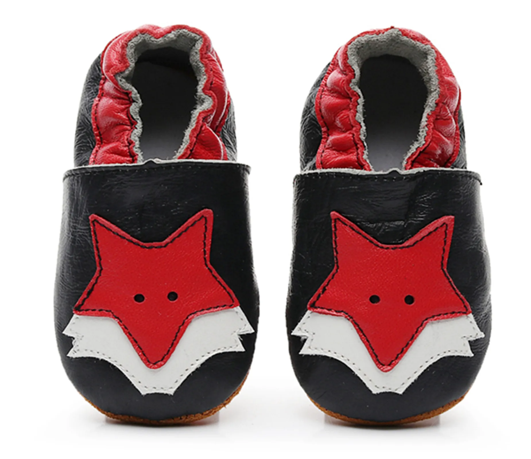 fox Мягкая подошва, детские мокасины Bebe обувь для девочек мультфильм лиса пояса из натуральной кожи младенческой малыша обувь малышей маленьких мальчико - Цвет: fox