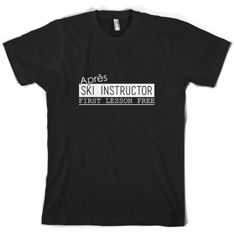 Apres Skier Instructor - Mens T-Shirt Funny Short Sleeves O-Neck T Shirt Tops Tshirt Homme | Мужская одежда