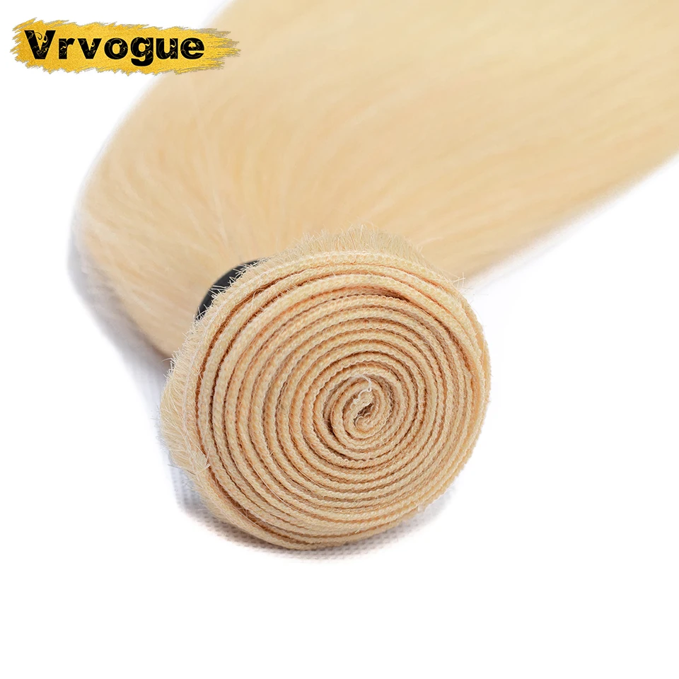 Vrvogue 613 пучки светлых волос прямые переплетения индийские волосы remy наращивание