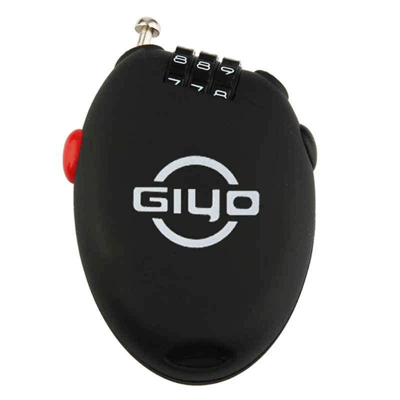 

GIYO bicycle lock mountain bike lock electric car dead fly steel cable lock mini password lock anti-theft luggage backpack loc