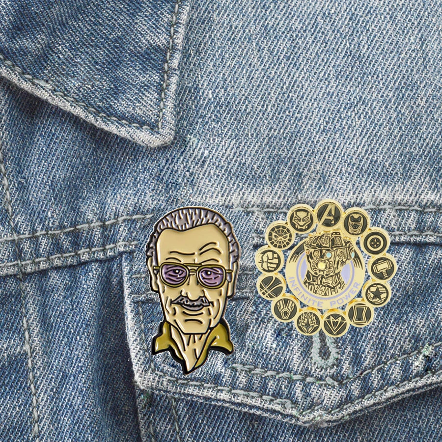 10 шт./лот эмалированный штырьковый знак с героями из фильма мстители Endgame War Thanos