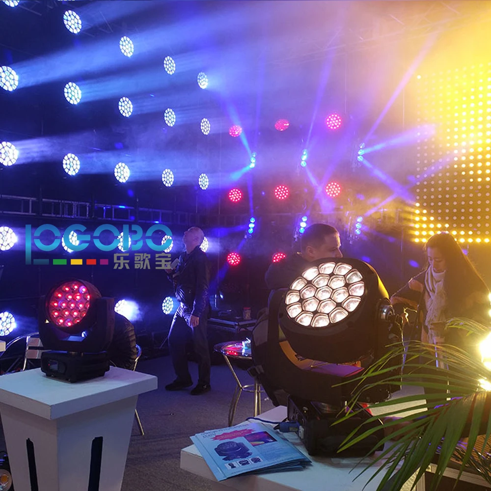 Китай 19x15 Вт LED Луч движущаяся головка B Eye Lighitng Zoom Дискотека DJ глина пчела Paky лампа