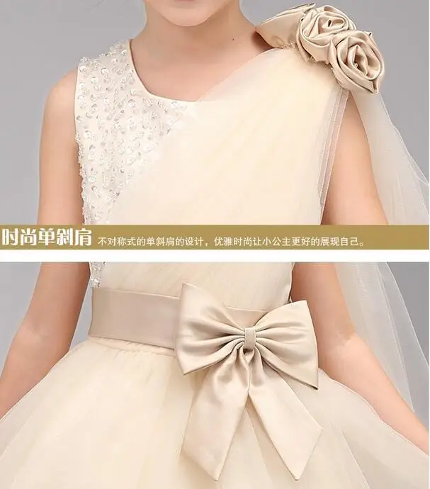 2017 летнее платье принцессы для маленьких девочек детская одежда свадебное