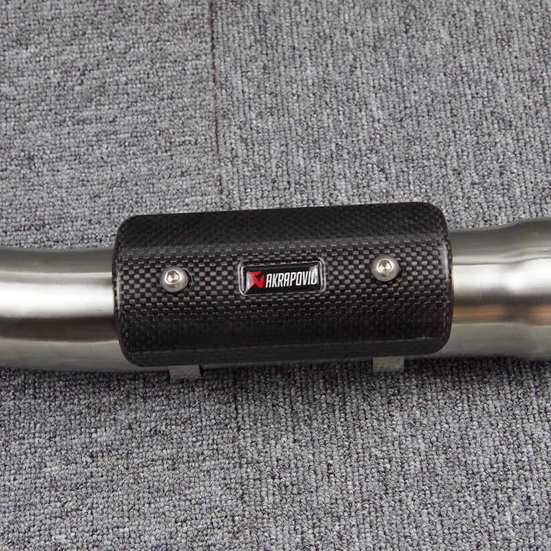 Универсальный мотоцикл AKRAPOVIC глушитель тепловой Щит чехол для Yamaha r6 mt09 NINJA250 kawasaki z900 gsxr750 600 k8 k7 - Цвет: B