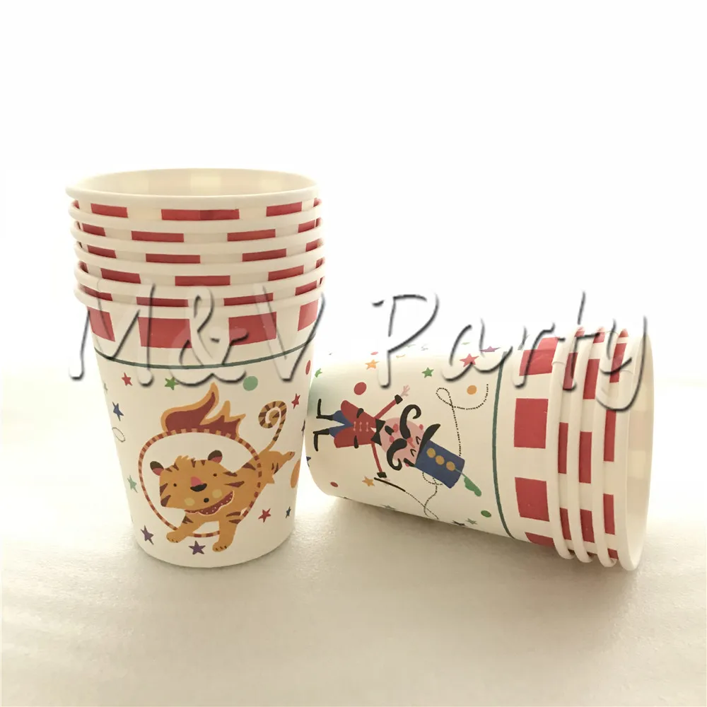 20 шт./лот креативная цирковая тематическая вечеринка на день рождения набор столовых приборов одноразовый