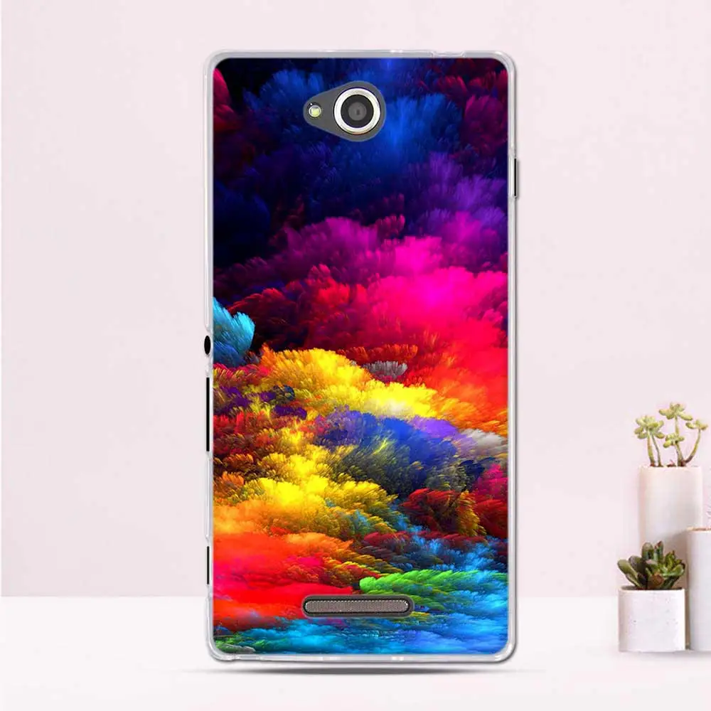 Чехол для телефона sony Xperia C S39H C2305 чехол 5," бампер для sony Xperia C2305 C 2305 чехол Силиконовые мягкие чехлы из ТПУ на заднюю панель - Цвет: 34