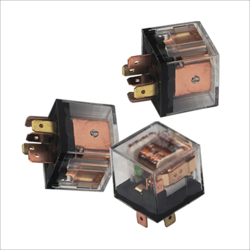 Прозрачное двухконтактное автомобильное реле 80 А высокой мощности