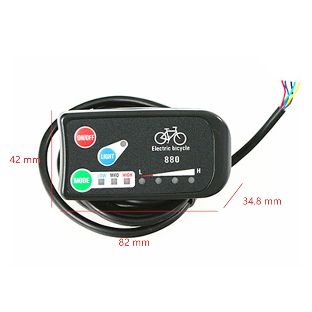 36V 48V Easy Install Cycling LED Display Ebike Lightweight Practical Multifunction Durable Electric Bicycle Panel Control Part | Спорт и
