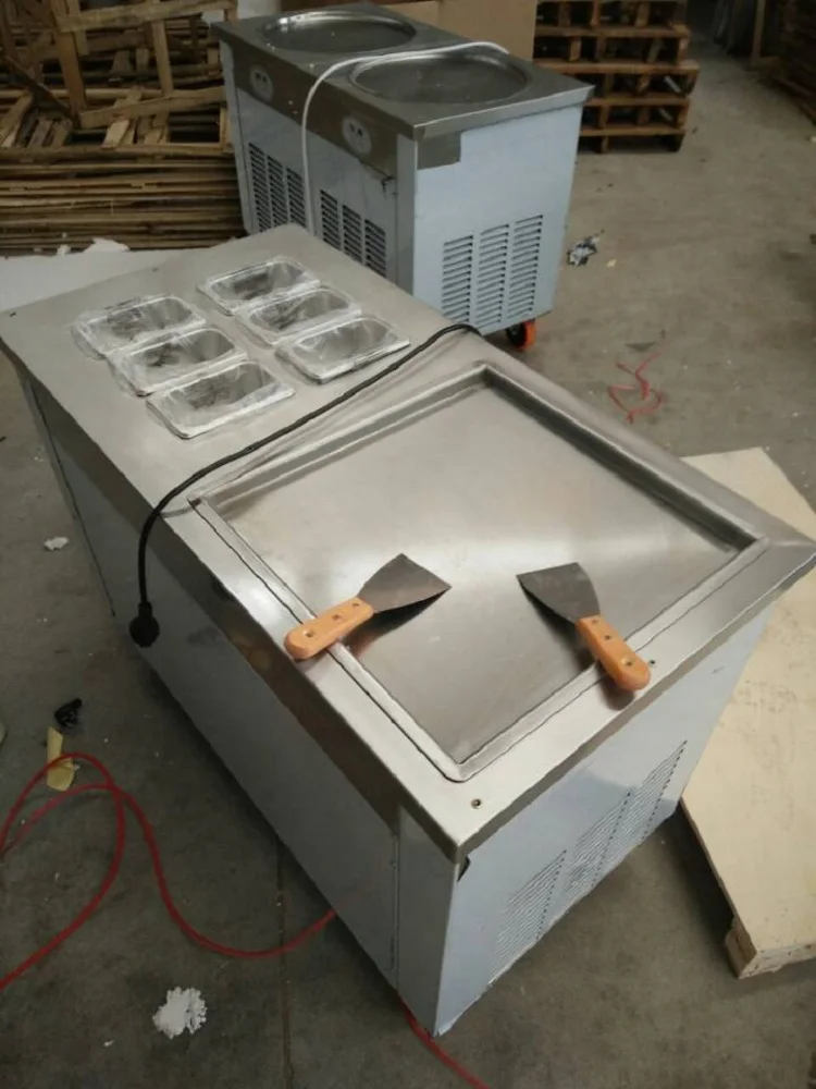 Машина для жарки мороженого 110 В 60 Гц машина 2 компрессора рулона R410a R600a|cream machine|ice
