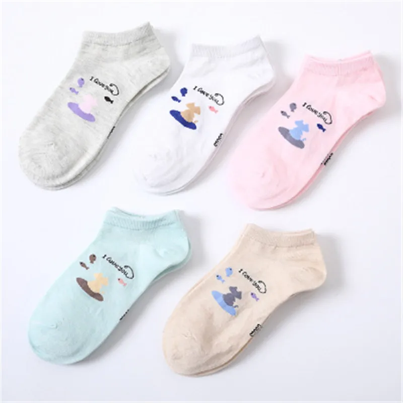 Милые носки для девочек студентов маленькие желтые утки и другие милые узоры