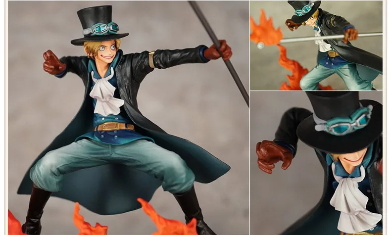 Аниме One Piece Ace Luffy Sabo Fire Fist 3 шт./компл. ПВХ экшн-фигурка игрушка Коллекционная