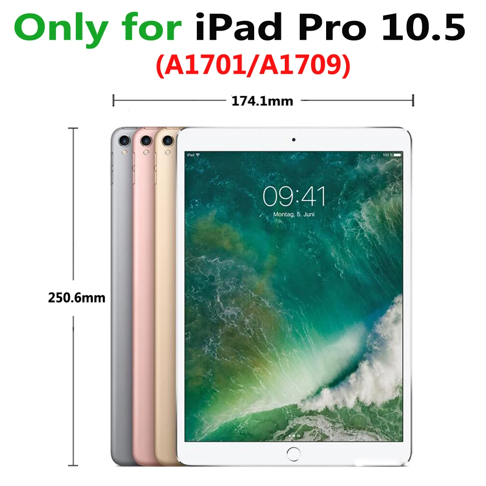 360 градусов вращающийся Алюминий Беспроводной Bluetooth клавиатура чехол для Apple iPad Pro