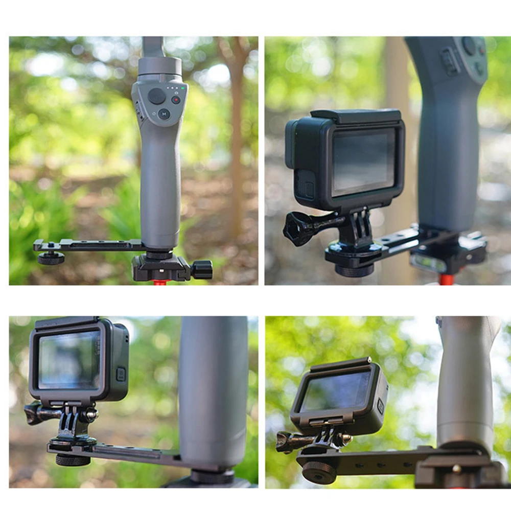 Ручной карданный стабилизатор держатель штатива L кронштейн для DJI GoPro OSMO Mobile 2 Smooth