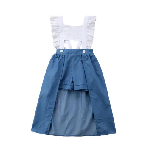 Новое поступление детская одежда для девочек комбинезон без рукавов на весну и